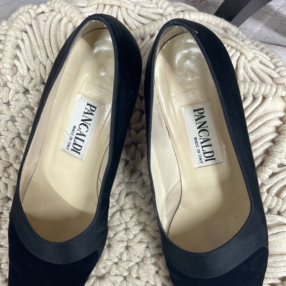 Pancaldi suede satin vintage pumps made in Italy size 37 - Picture 3 of 9
